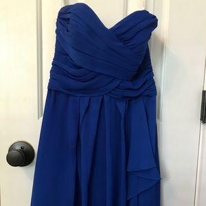Royal blue party dress